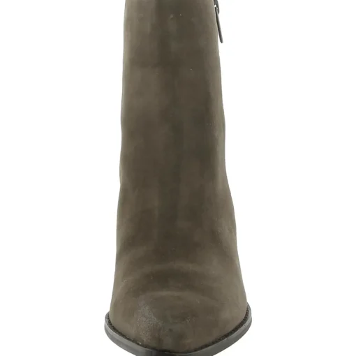 Jane Block Heel Pointed Toe Ankle Boots