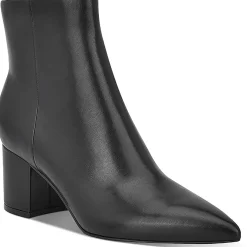 Jarli Zipper Block Heel Ankle Boots
