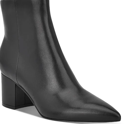 Jarli Zipper Block Heel Ankle Boots
