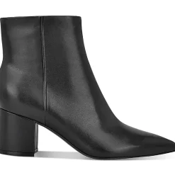 Jarli Zipper Block Heel Ankle Boots
