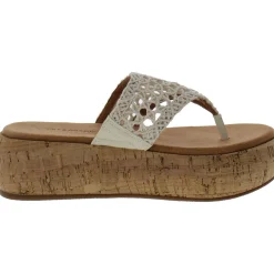 Jaslene Macrame Slip On Flatform Sandals