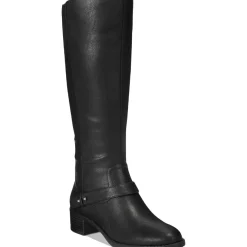 Jewel Plus Faux Leather Wide Calf Knee-High Boots