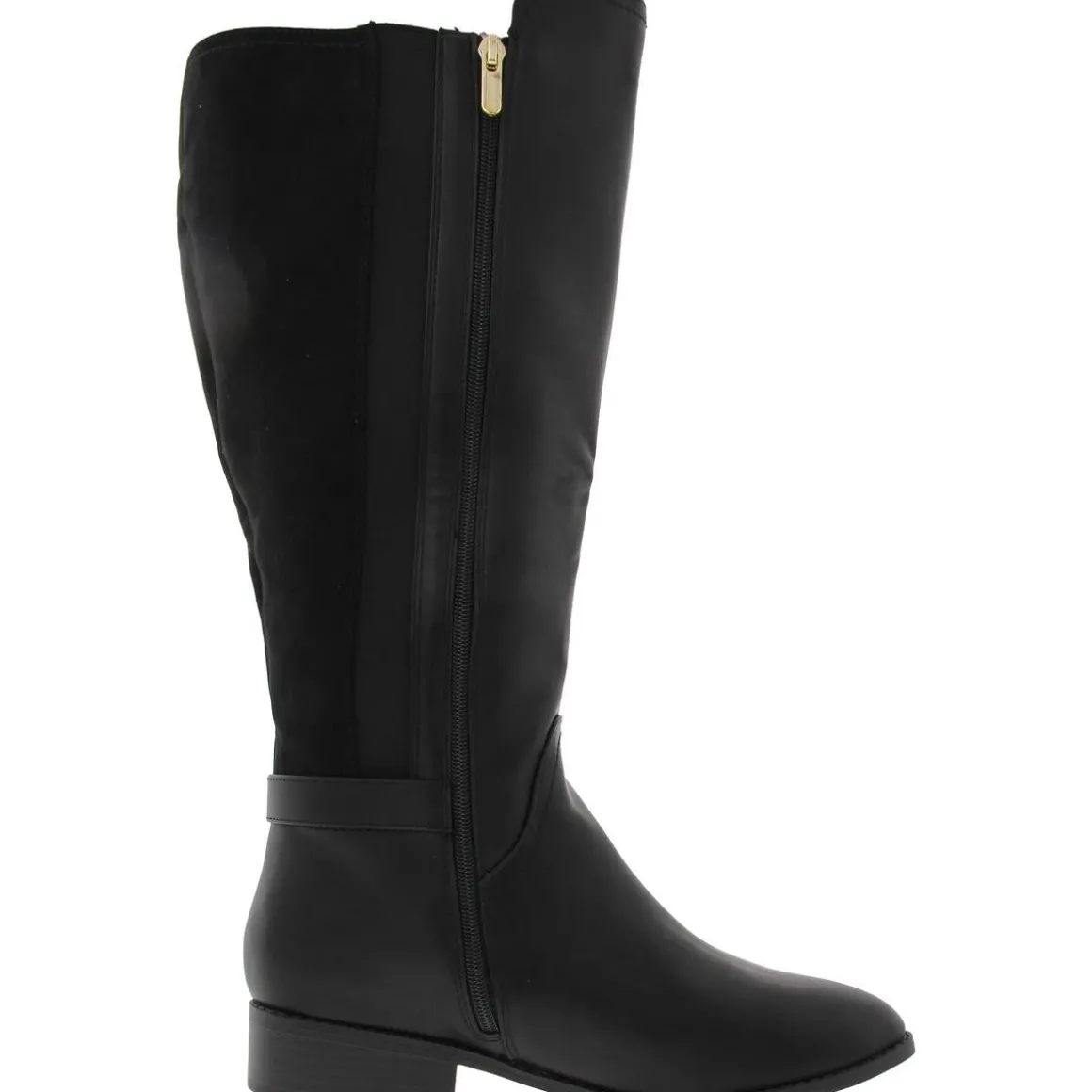 JnyLeandraa Buckle Leather Knee-High Boots