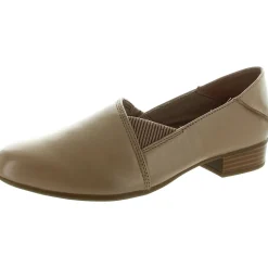 Juliet Trim Leather Block Heel Loafer Heels