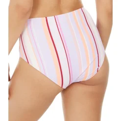 Juniors Esplanade Striped High Waist Swim Bottom Separates