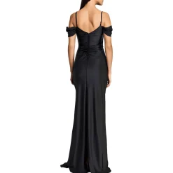Juniors Padded Bust Nylon Evening Dress
