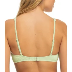 Juniors Ribbed Removable adding Bikini Swim top