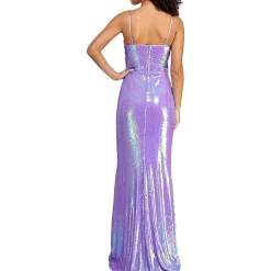 Juniors Sequined Evening Dress