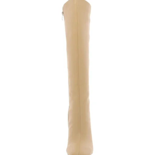 Kalani Faux Leather Square Toe Knee-High Boots