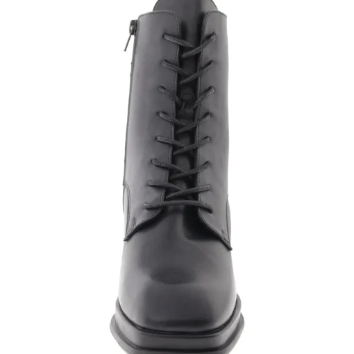 Kalindi Faux Leather Combat & Lace-Up Boots