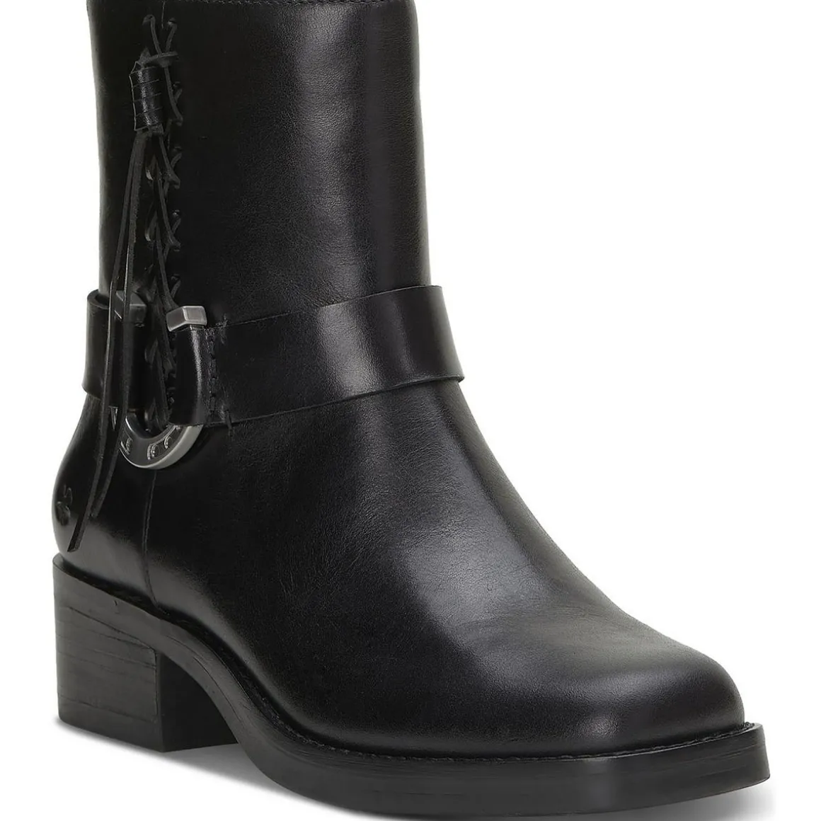 Kamany Zipper Square Toe Ankle Boots