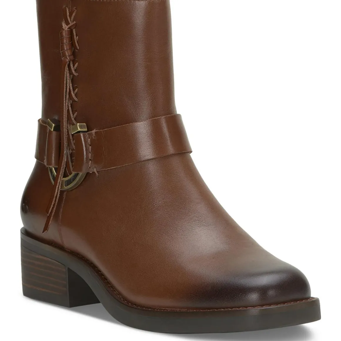 Kamany Zipper Square Toe Ankle Boots