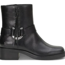 Kamany Zipper Square Toe Ankle Boots