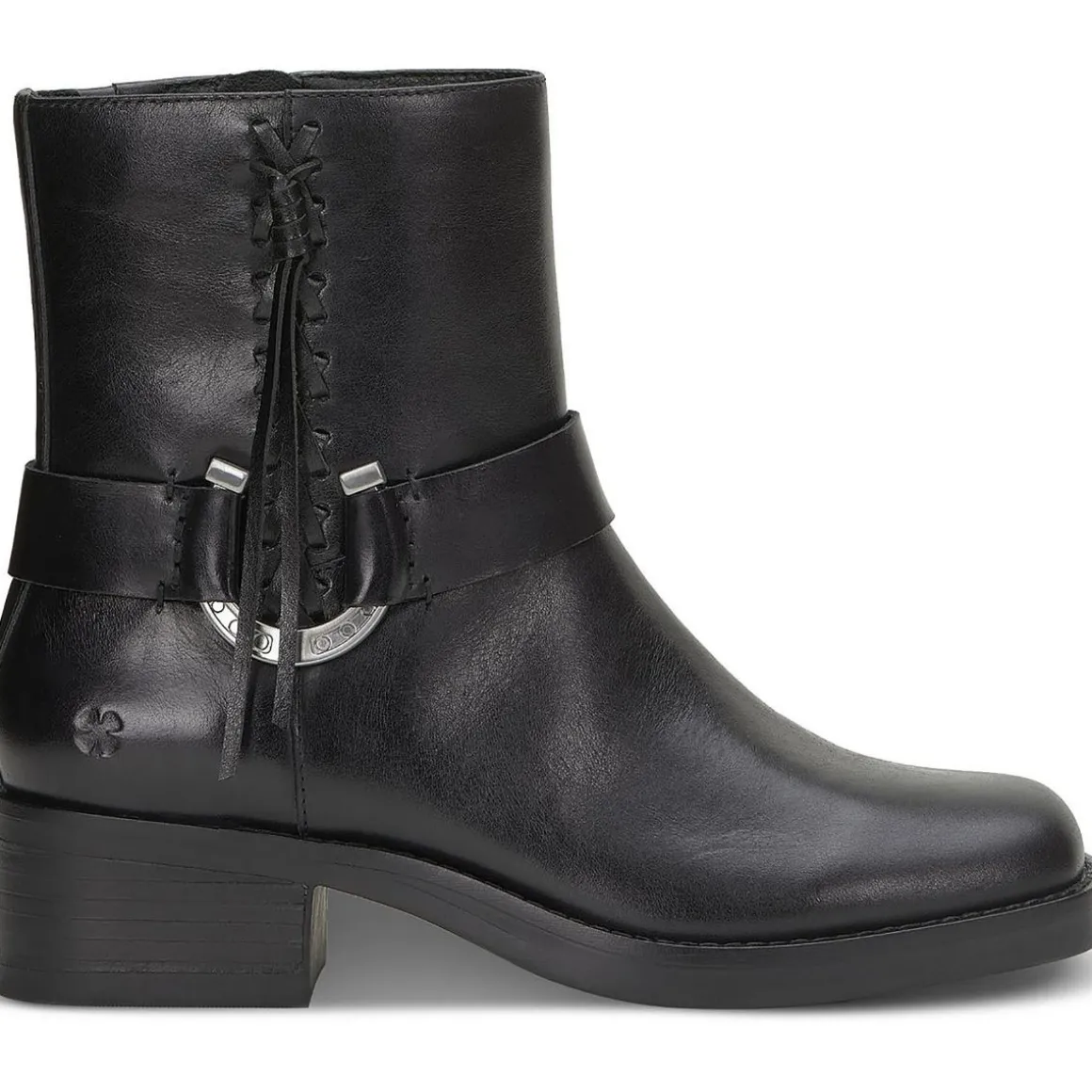 Kamany Zipper Square Toe Ankle Boots