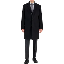 Kavon Solid Wool Overcoat