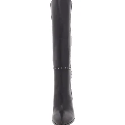Kelly Leather Pointed Toe Knee-High Boots