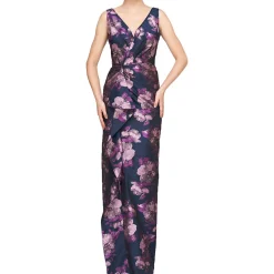 Kennedy Ruffled Evening Dress