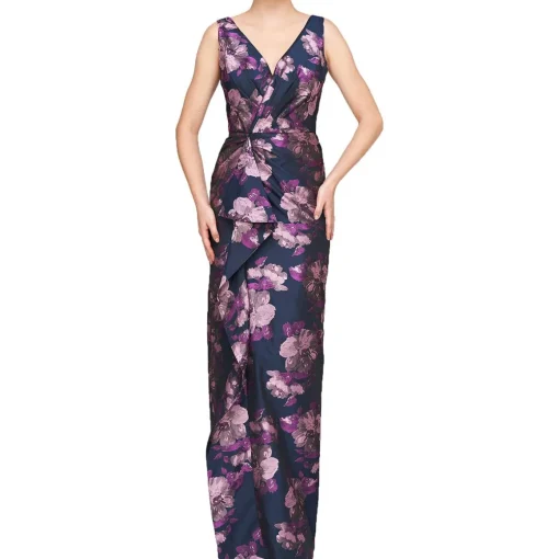 Kennedy Ruffled Evening Dress