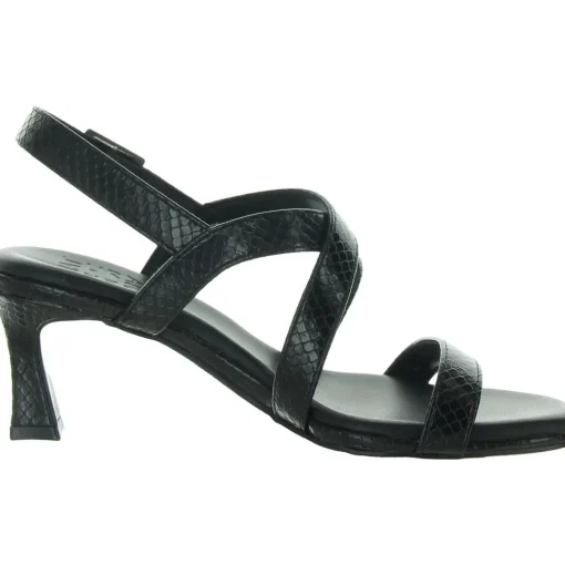 Kiki Snake Print Faux Leather Heels