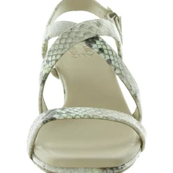 Kiki Snake Print Faux Leather Heels