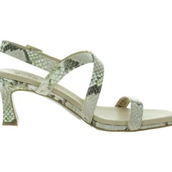 Kiki Snake Print Faux Leather Heels