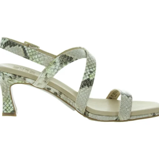 Kiki Snake Print Faux Leather Heels