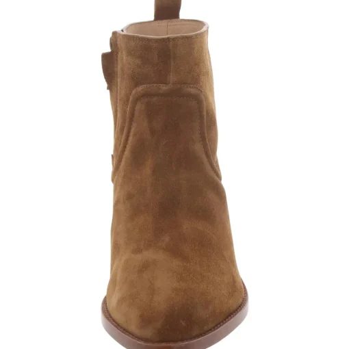 Kinsley Faux Suede Almond Toe Chelsea Boots