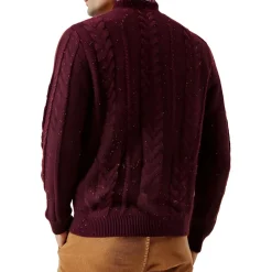 Knit Cable Knit Crewneck Sweater