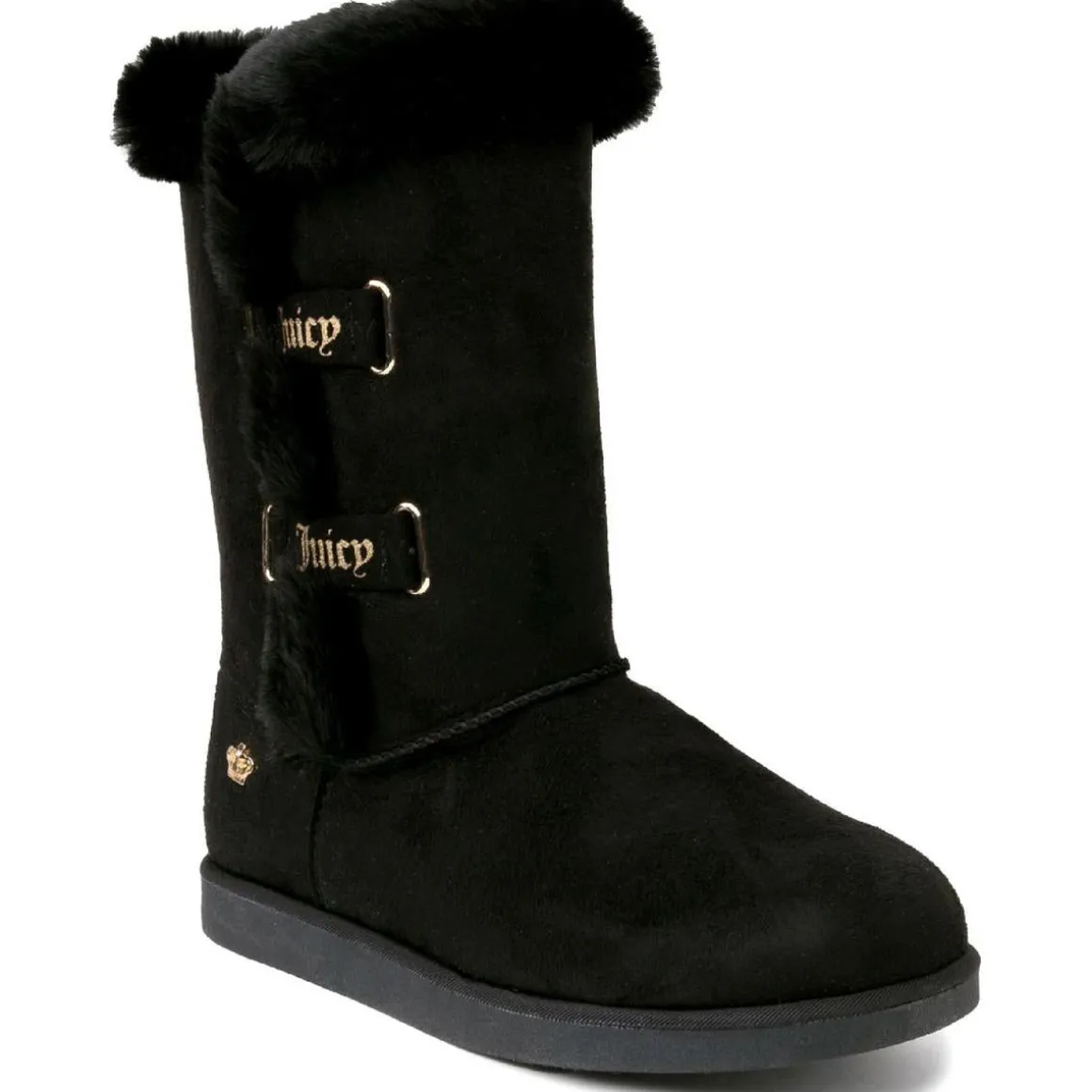 Koded Faux Suede Slip On Winter & Snow Boots