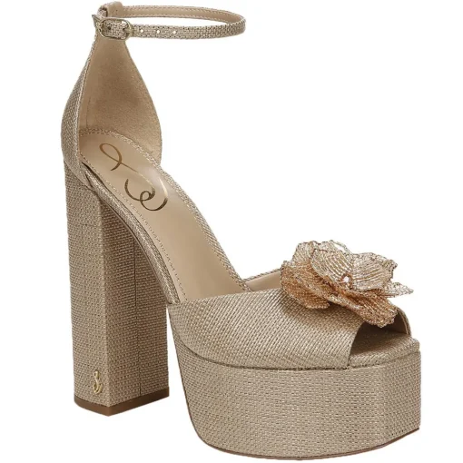 KORI FLORA Ankle Strap Open Toe Platform Sandals