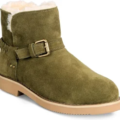 KORRI Faux Fur Lined Buckle Winter & Snow Boots
