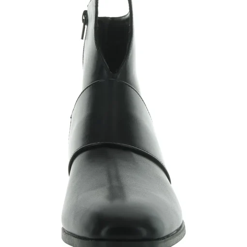 Kyler Faux Leather Closed Toe Ankle Boots
