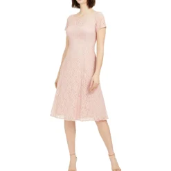 Lace Sequined Midi Dress