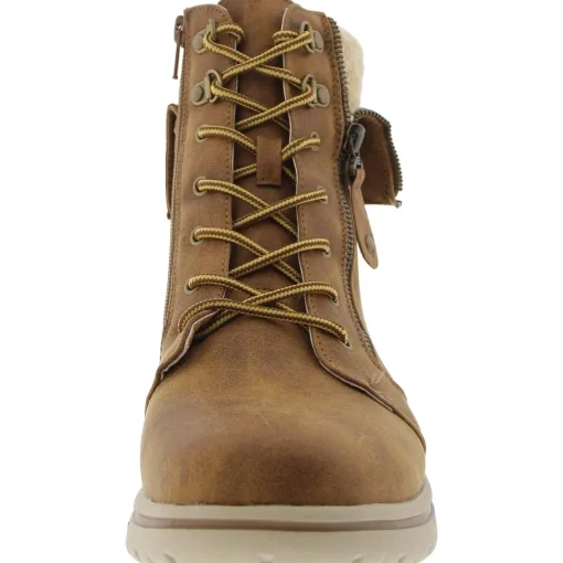 Lace Up Mixed Media Winter & Snow Boots