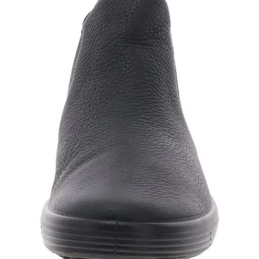 Laceless Leather Ankle Boots