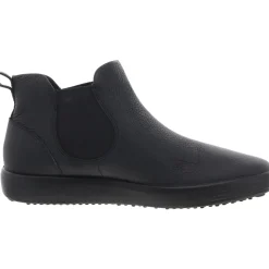 Laceless Leather Ankle Boots