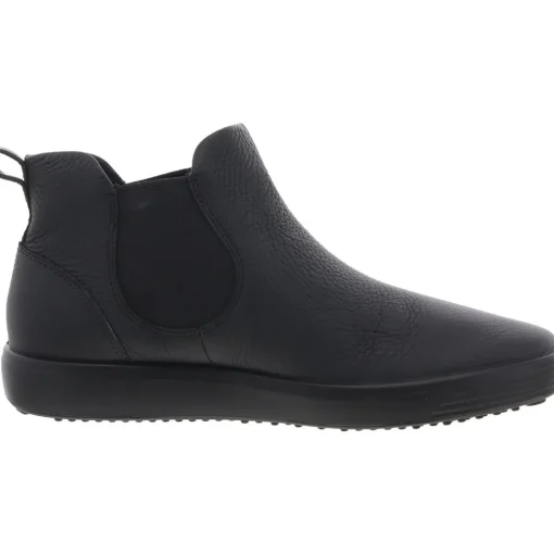 Laceless Leather Ankle Boots