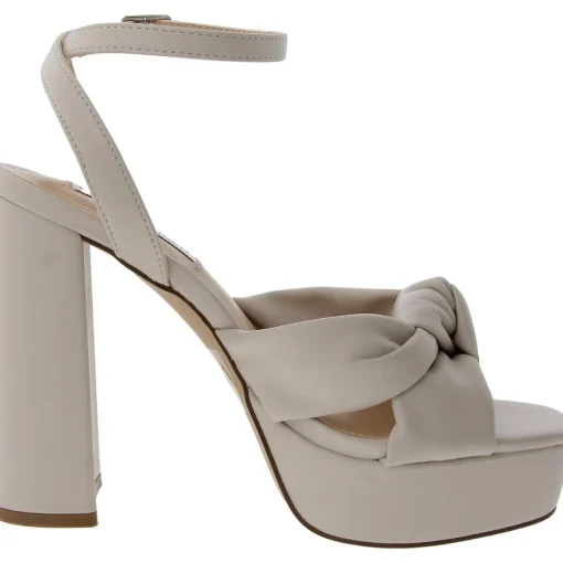 Lala Buckle Faux Leather Platform Sandals
