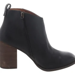 Lance Leather Block Heel Ankle Boots