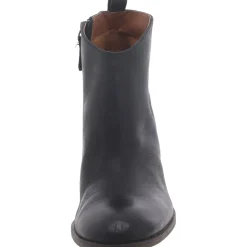 Lance Leather Block Heel Ankle Boots