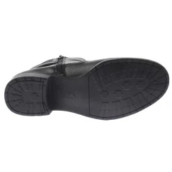 Lanette Solid Round Toe Motorcycle Boots