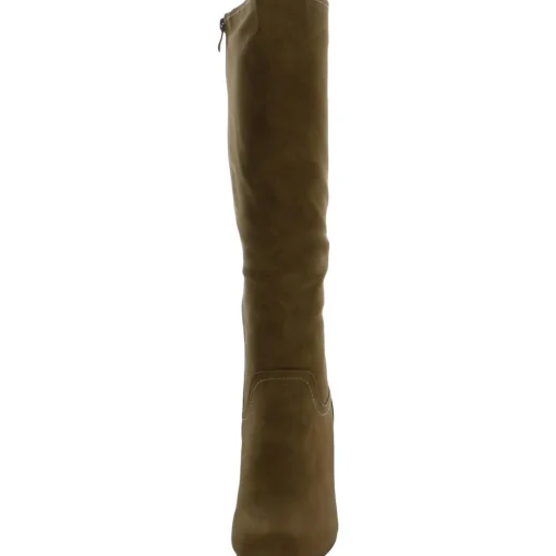 Langly Heels Faux Leather Knee-High Boots