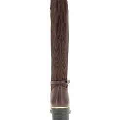 LANICA Zipper Leather Knee-High Boots