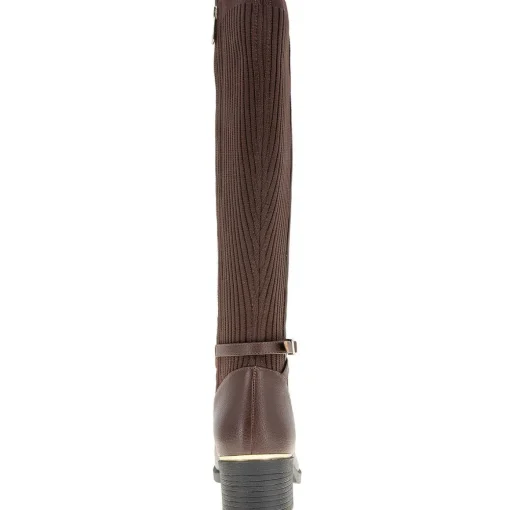 LANICA Zipper Leather Knee-High Boots