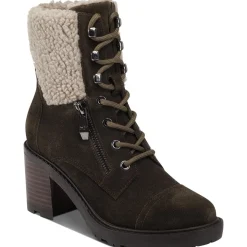 Lansly Faux Fur Lug Sole Lace-Up Boot