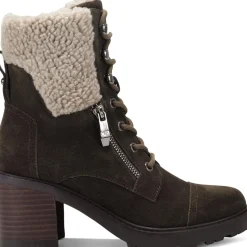 Lansly Faux Fur Lug Sole Lace-Up Boot