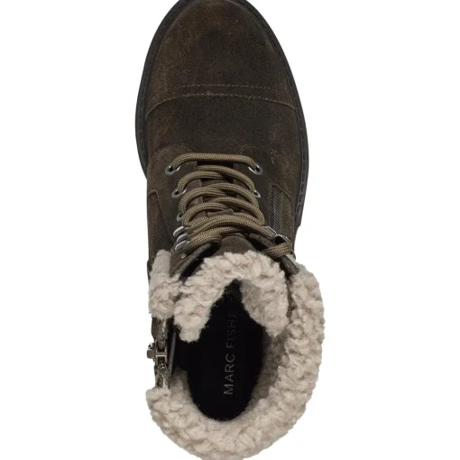 Lansly Faux Fur Lug Sole Lace-Up Boot