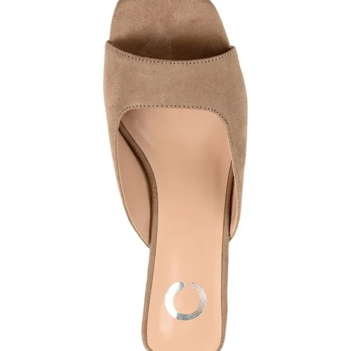 Larna Square Toe Slip On Heels