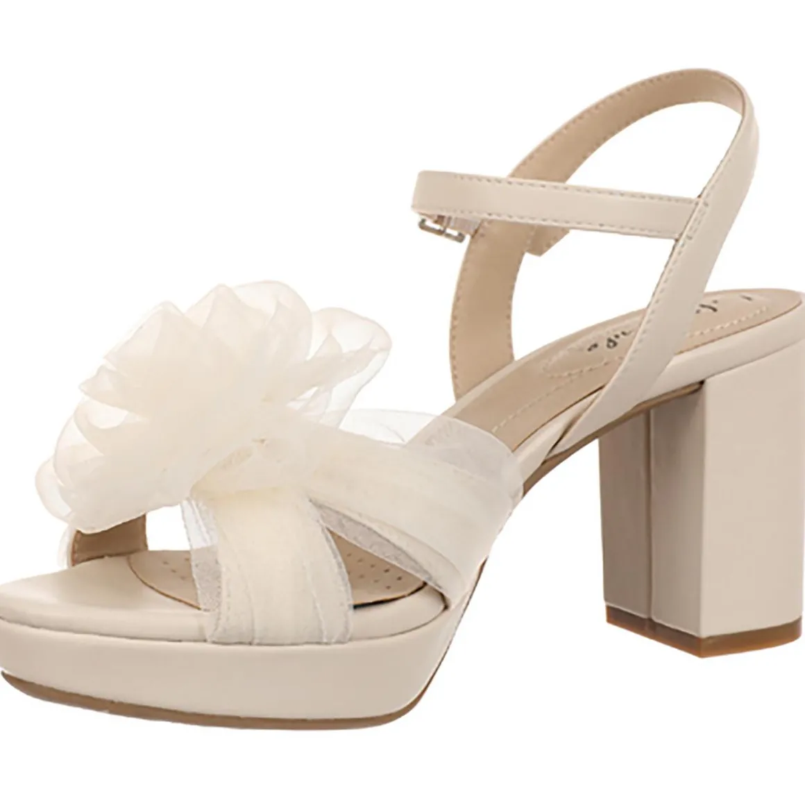 Last Dance 3 Embellished Faux Leather Block Heel