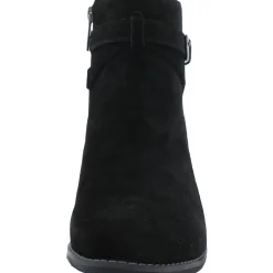 Laura Zipper Round Toe Ankle Boots